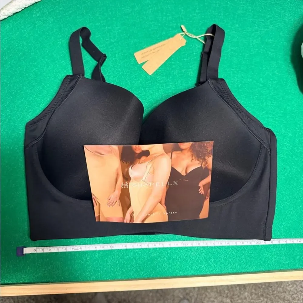 Shapellx Everyday Smooth T-Shirt Bra - Black 34DDD - Picture 8 of 9